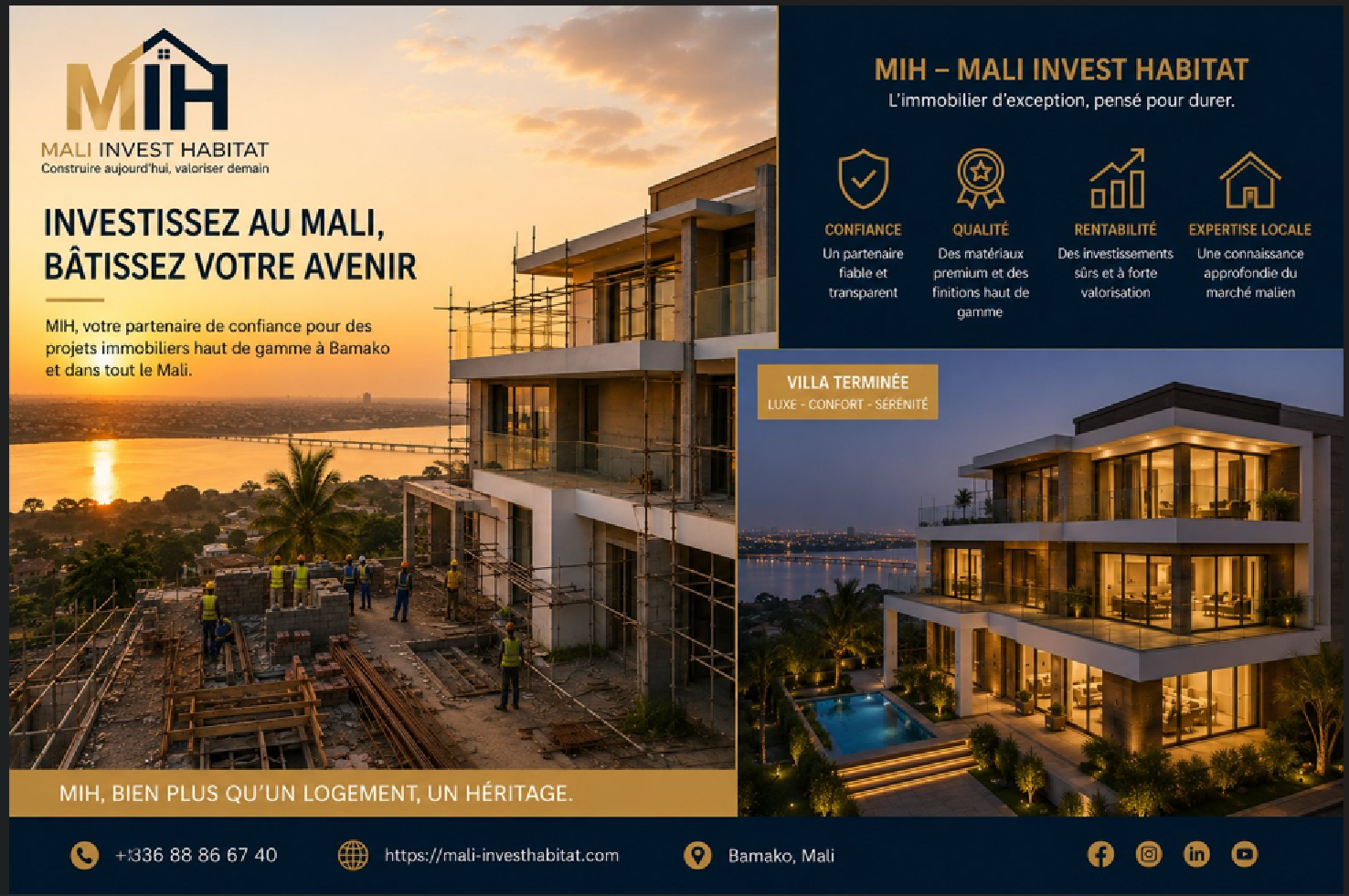 Mali Invest Habitat — Investissez au Mali, Bâtissez votre avenir